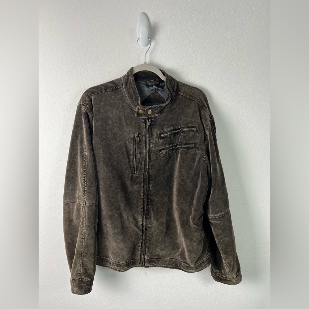 1980’s Bc Ethic Brown Velvet Bomber Jacket Travel Evening Party